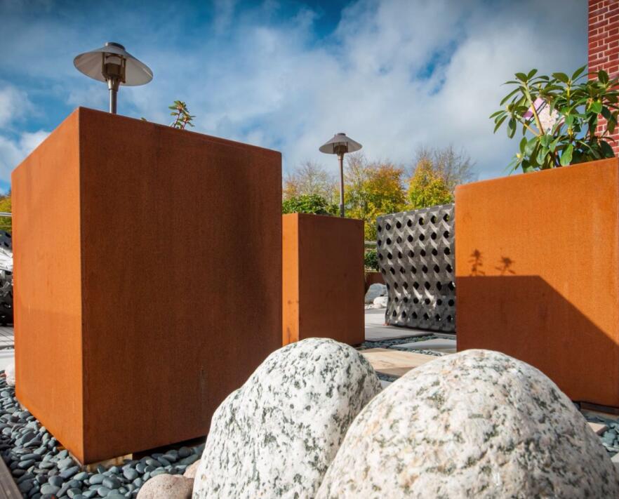 班玛锈钢板花箱